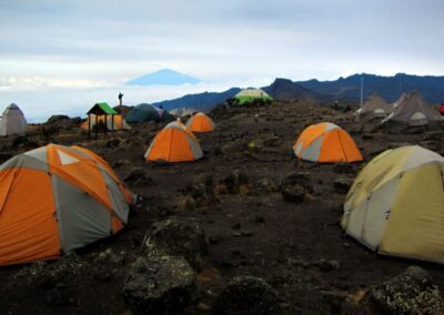 Kilimanjaro through Lemosho route Tent in the Mountain